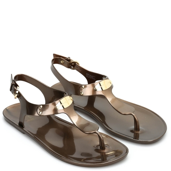 Michael kors Bronze Jelly Sandals - Picture 13 of 13